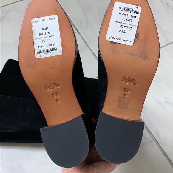 Coach suede knee height boots - Picture 5 of 9